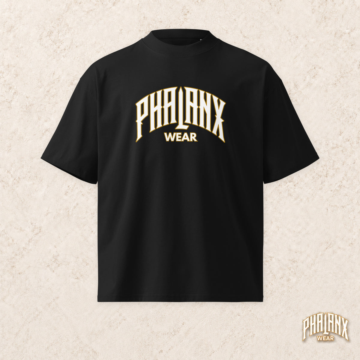 PHALANX Organic Oversized T-Shirt – Wordmark