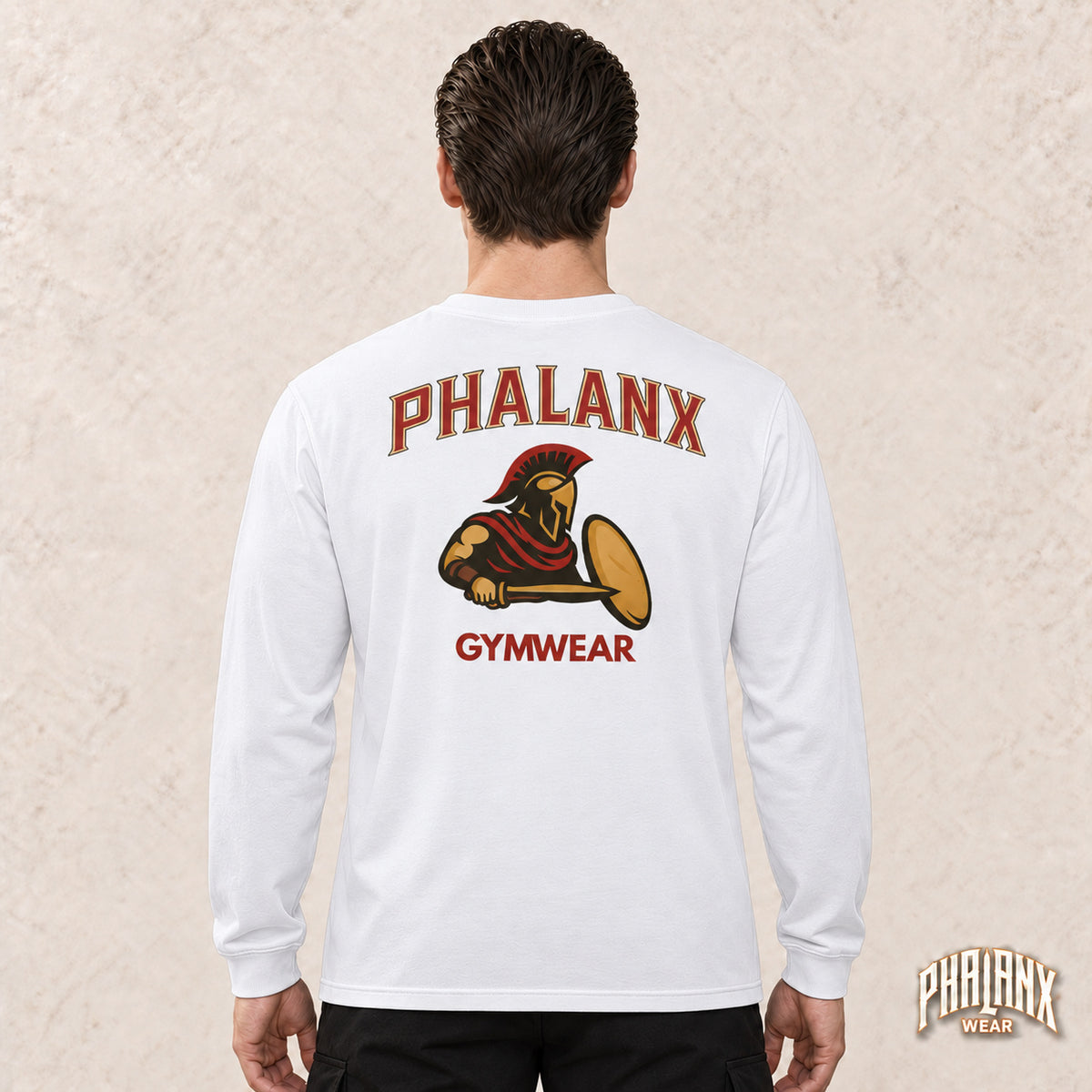 PHALANX Classic “Sparta” Long Sleeve – White – Noah · back