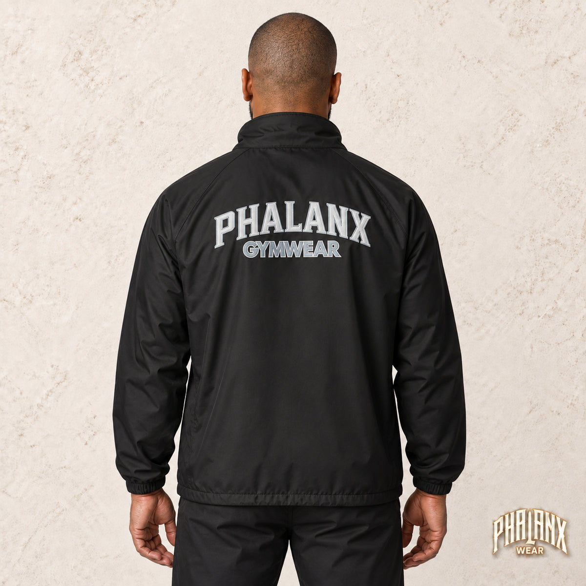 Phalanx Windbreaker – Unisex – Black – Schwarz – Malik · hinten