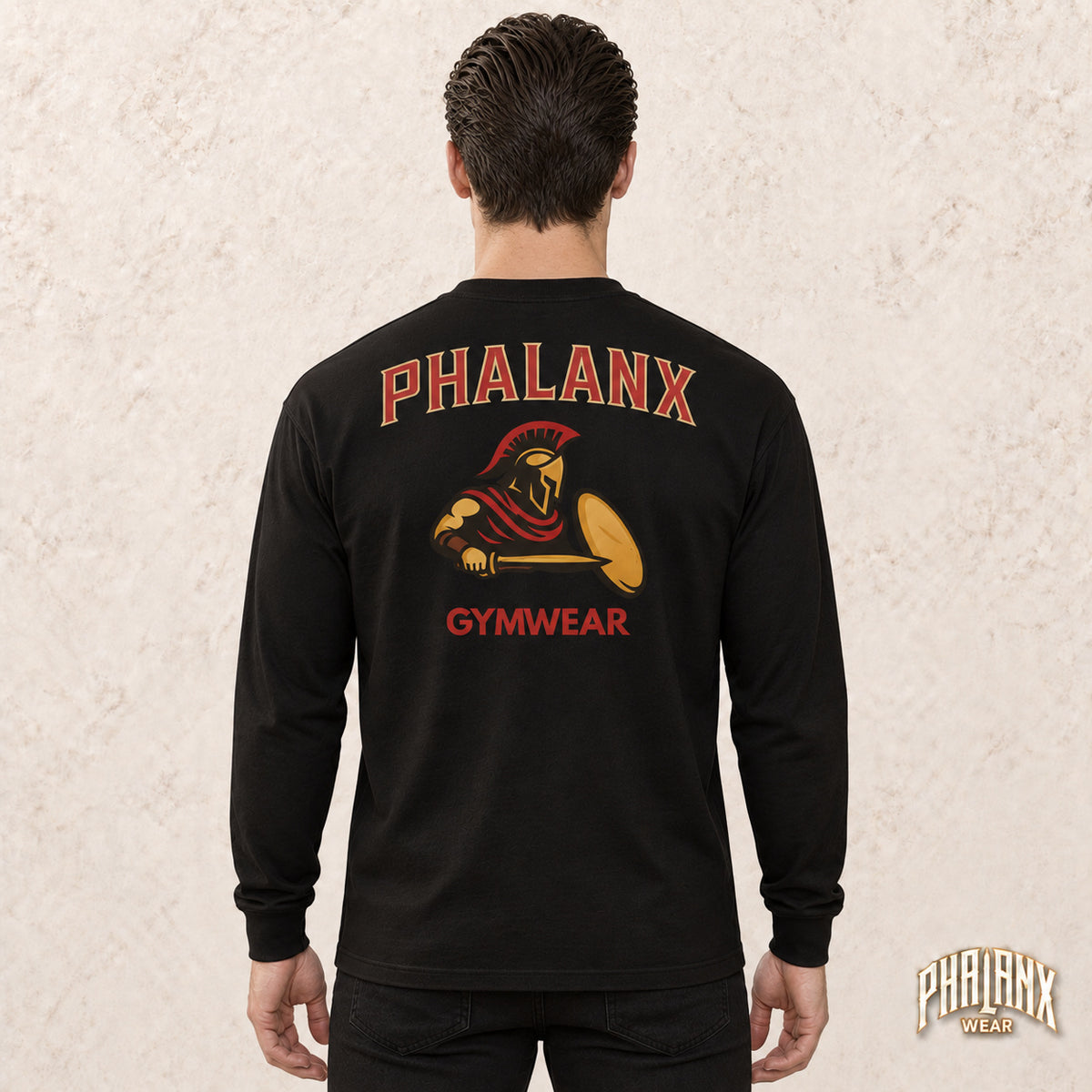 Phalanx Longsleeve – Premium Quality – Schwarz – Noah · hinten