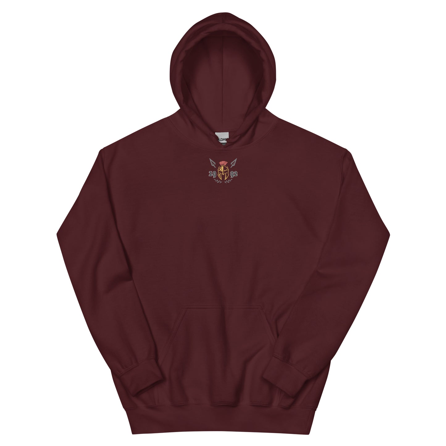 Phalanx Row 1 Premium Hoodie Burgundy Front – Gym & Lifestyle Kapuzenpullover Schweiz