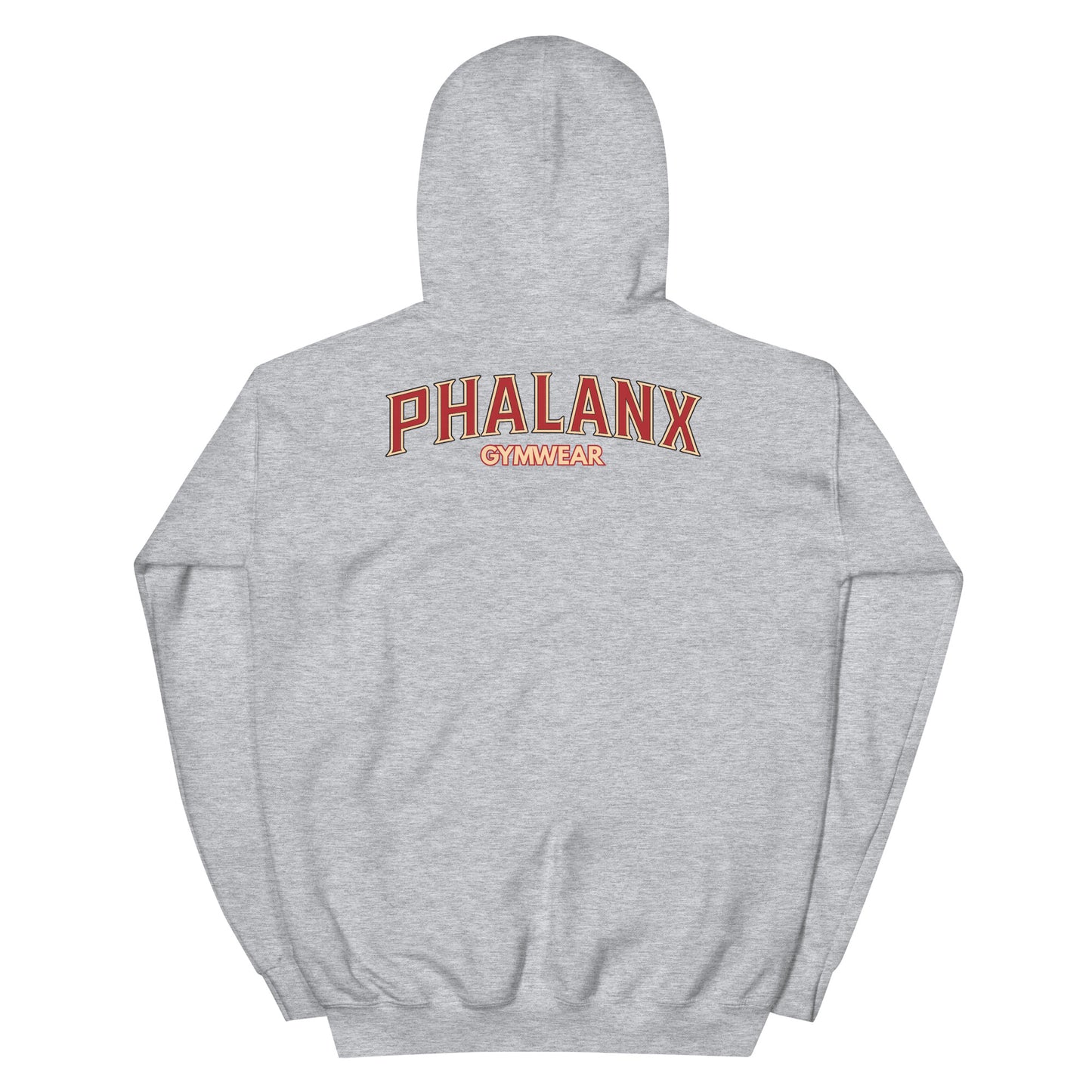 Phalanx Row 1 Premium Hoodie Burgundy Front – Gym & Lifestyle Kapuzenpullover Schweiz