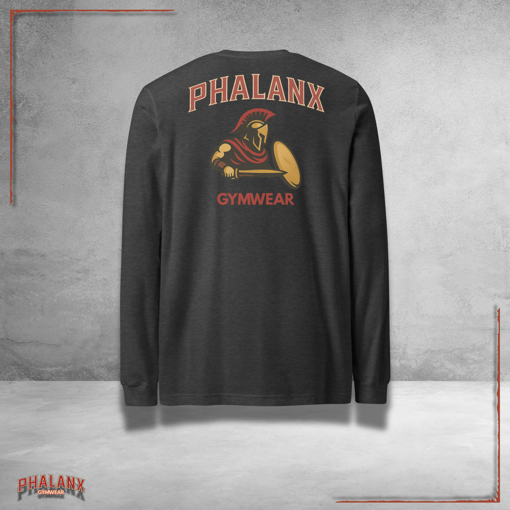 Phalanx Row 1 Premium Longsleeve Shirt – Gymwear &amp; Streetwear for Men | Phalanx Wear Switzerland