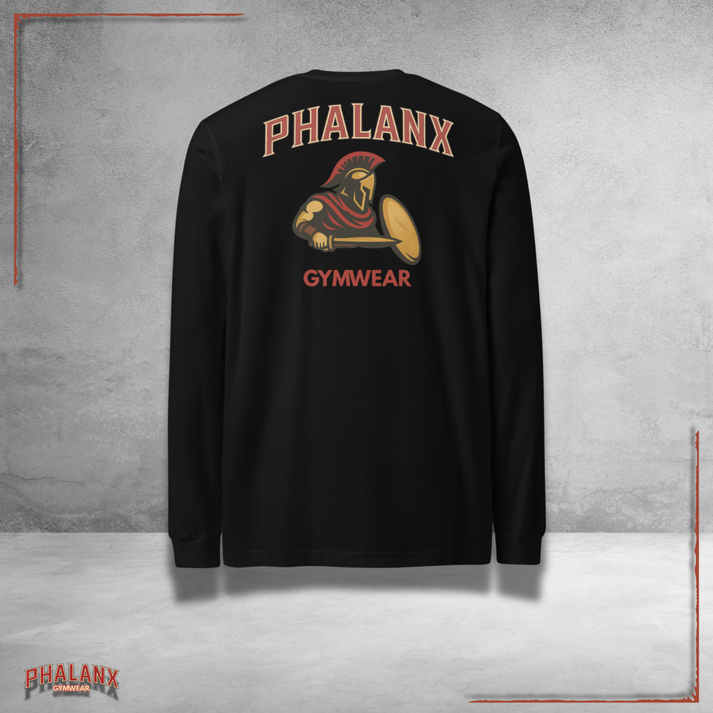 Phalanx Row 1 Premium Longsleeve Shirt – Gymwear &amp; Streetwear for Men | Phalanx Wear Switzerland