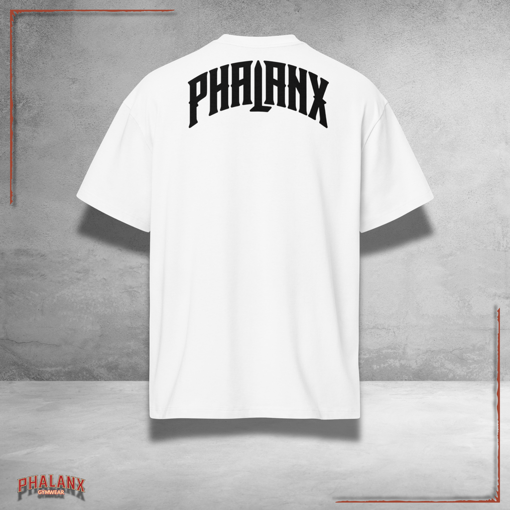 Phalanx Oversized Boxy-Fit Heavy T-Shirt (White Edition)