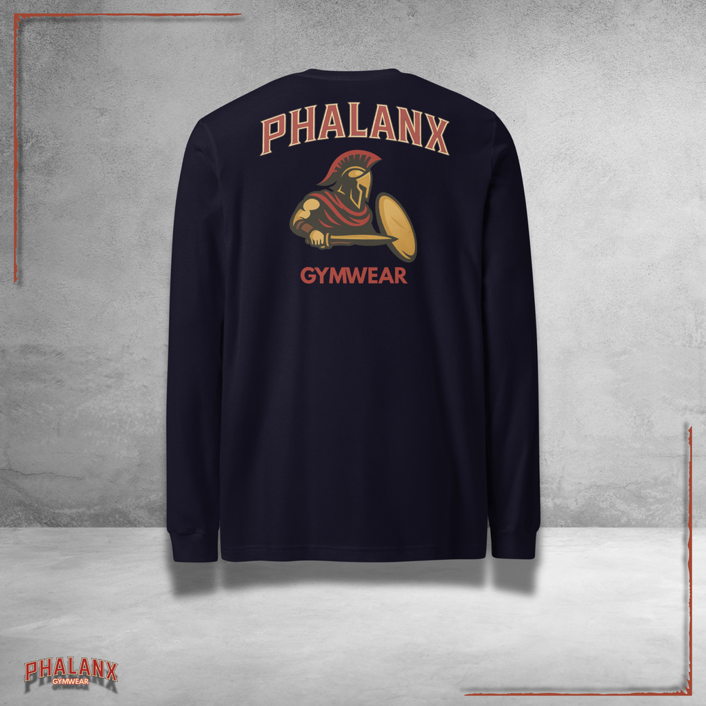 Phalanx Row 1 Premium Longsleeve Shirt – Gymwear &amp; Streetwear for Men | Phalanx Wear Switzerland