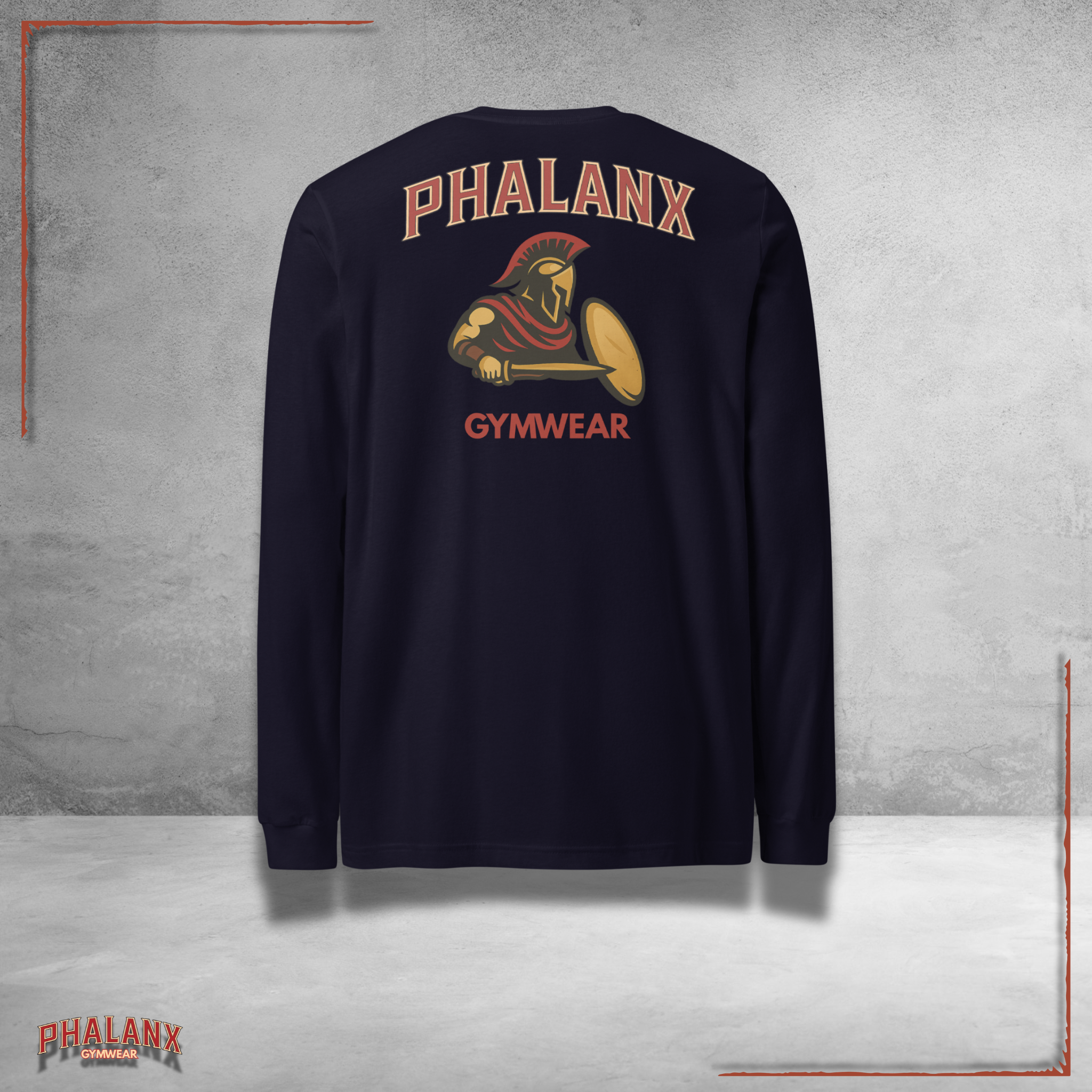 Phalanx Row 1 Premium Longsleeve Shirt – Gymwear &amp; Streetwear for Men | Phalanx Wear Switzerland