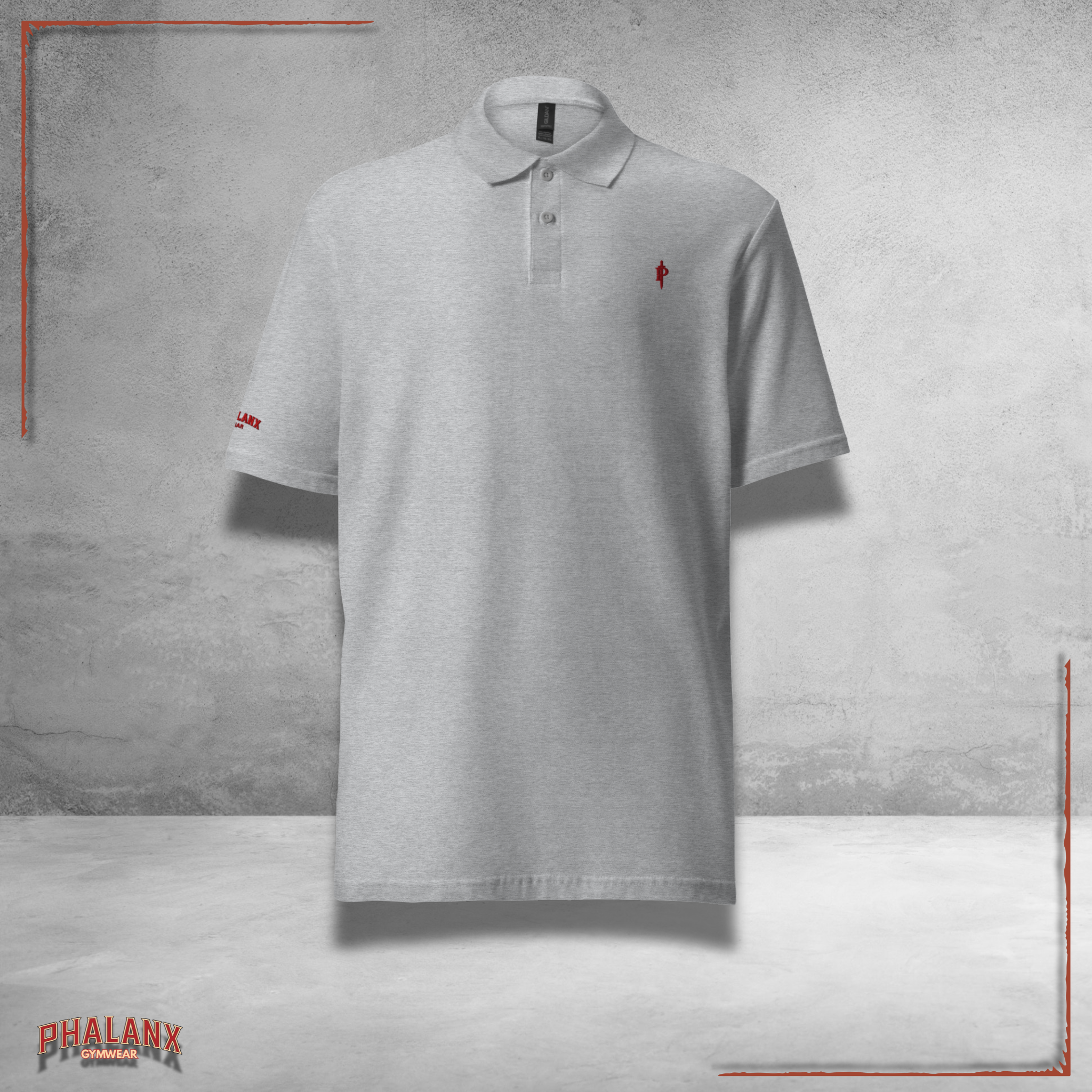 PHALANX Classic P-Blade Polo in Schwarz - Premium Performance Polo Shirt für Gym und Streetwear