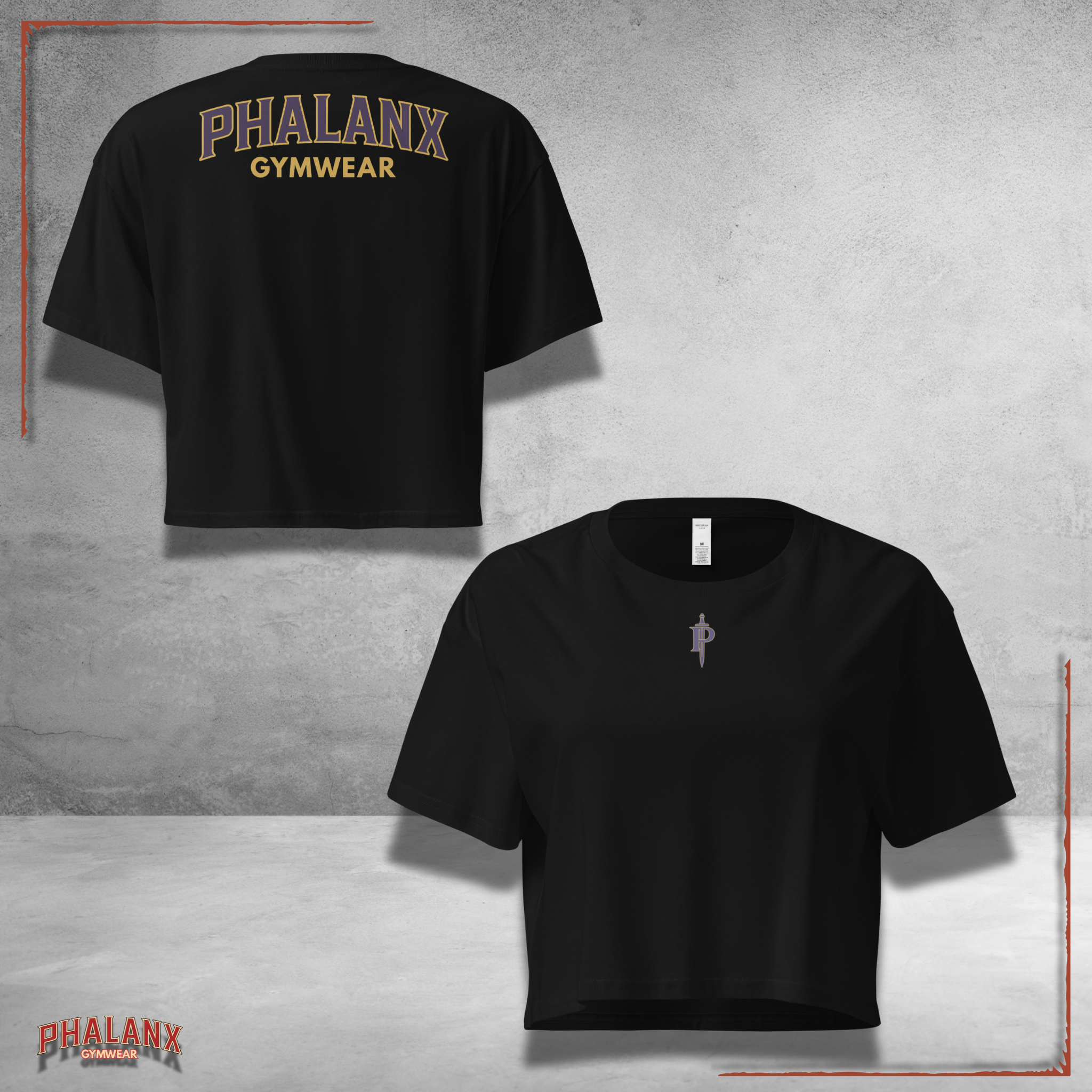 Phalanx Row 1 Premium Cropped Top for Ladies – Gymwear &amp; Streetwear | Phalanx Wear Switzerland