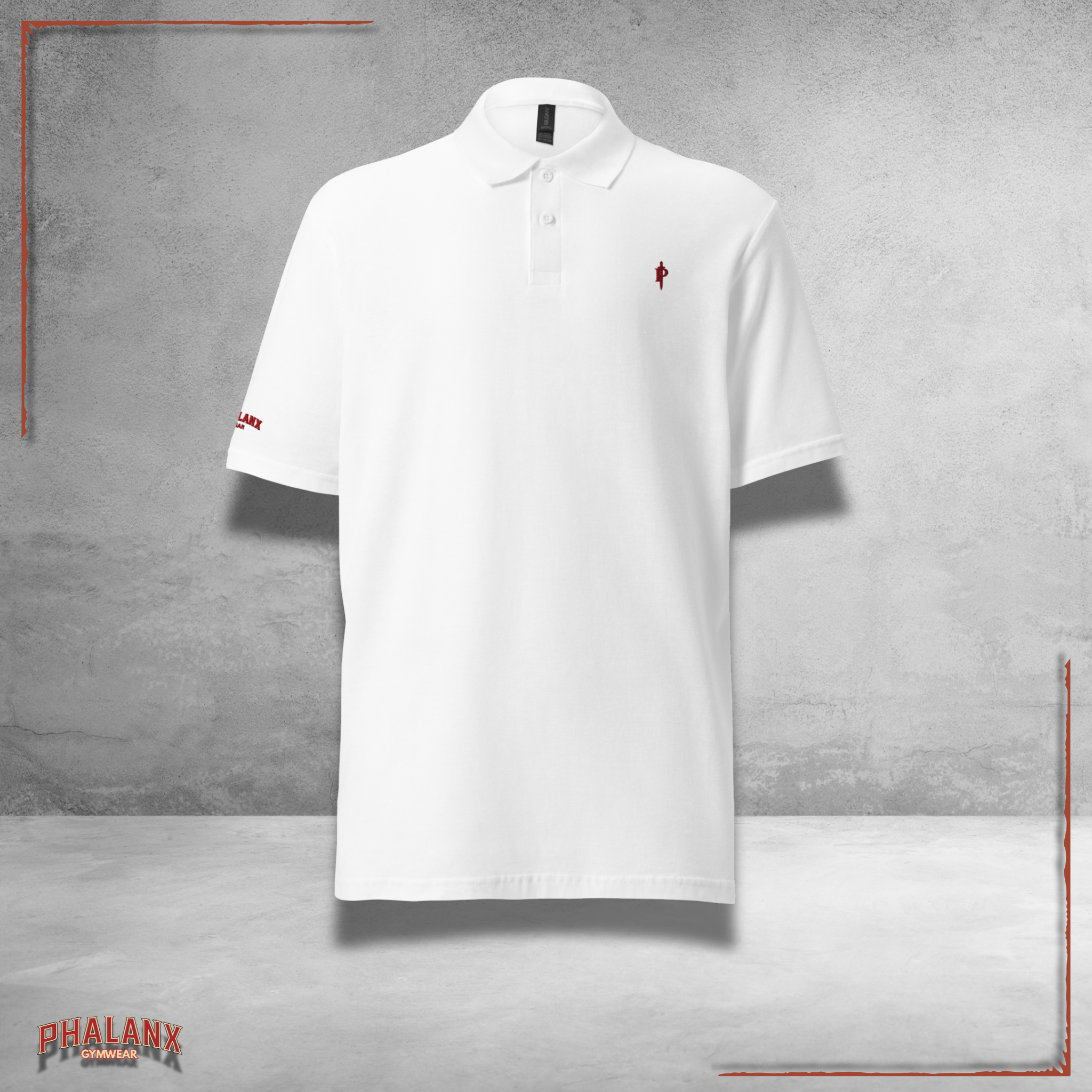 PHALANX Classic P-Blade Polo in Schwarz - Premium Performance Polo Shirt für Gym und Streetwear