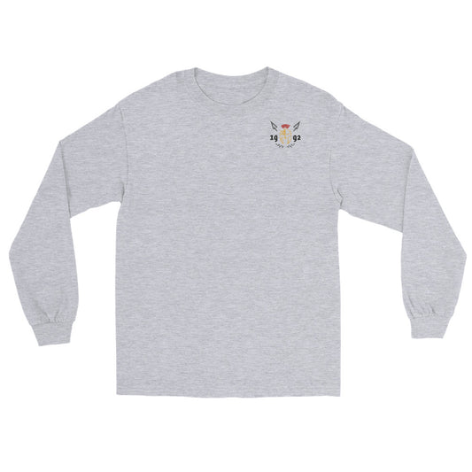 „Phalanx Row 1 Premium Longsleeve Burgundy Frontansicht – Gym Shirt für Herren von Phalanx Wear Schweiz“
