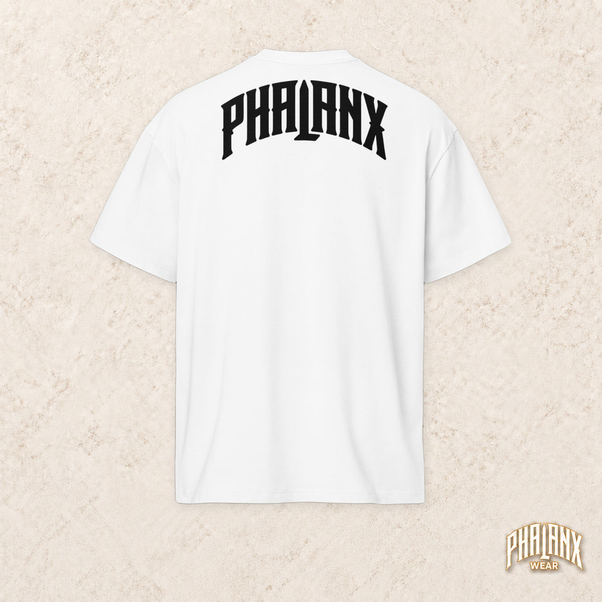 Phalanx Oversized Boxy-Fit Heavy T-Shirt (White Edition)