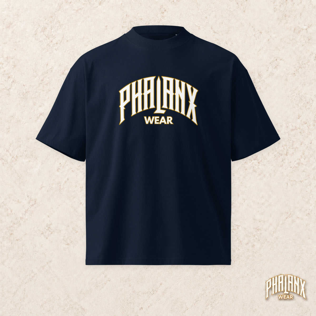 PHALANX Organic Oversized T-Shirt – Wordmark
