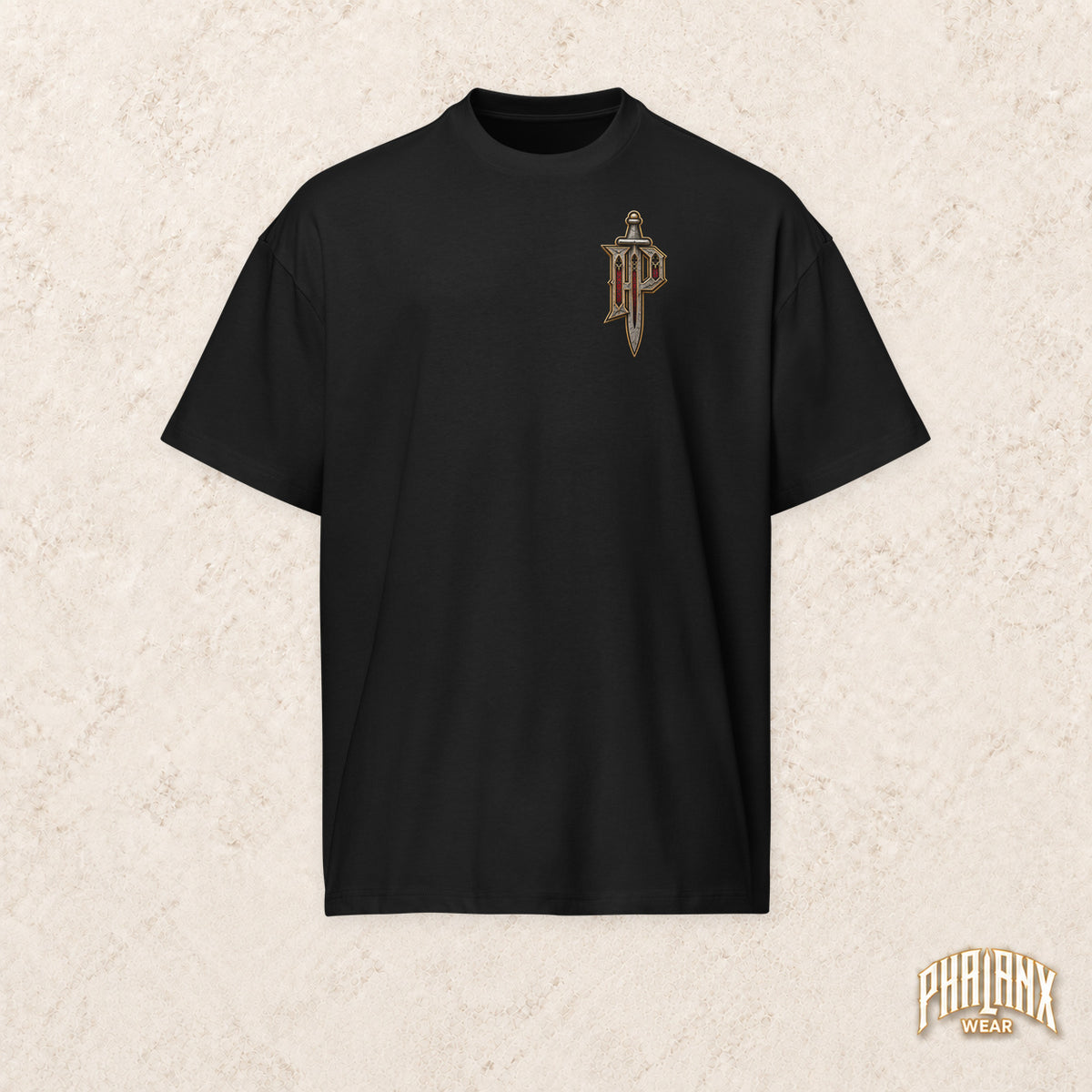 PHALANX Cathedral – Oversized Boxy-Fit Heavy T-Shirt