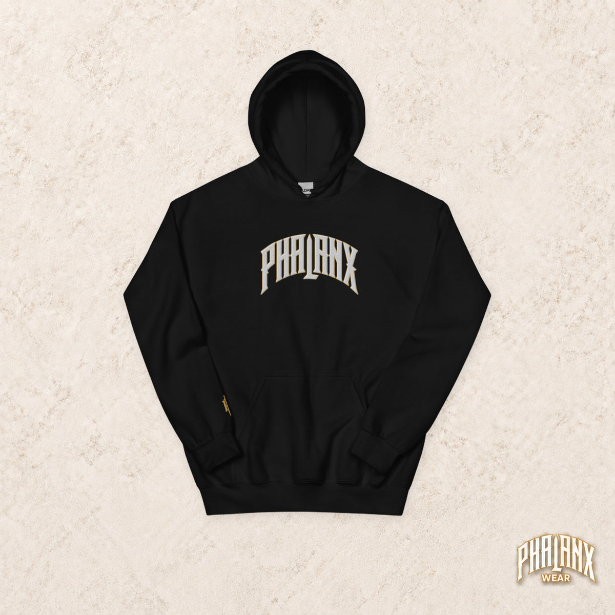 PHALANX Unisex-Hoodie mit grossem Brustlogo