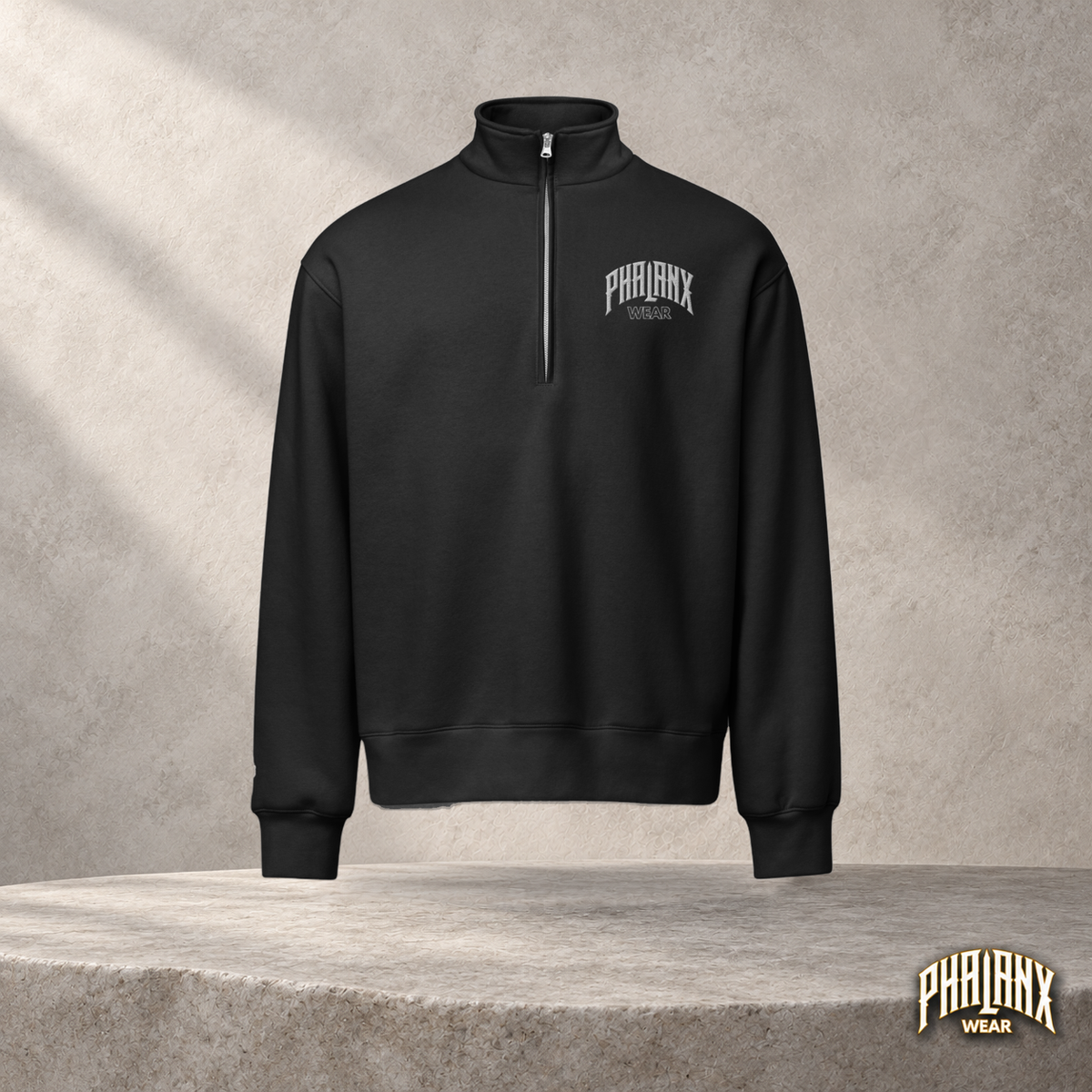 PHALANX Unisex Half-Zip-Pullover – Bruststick