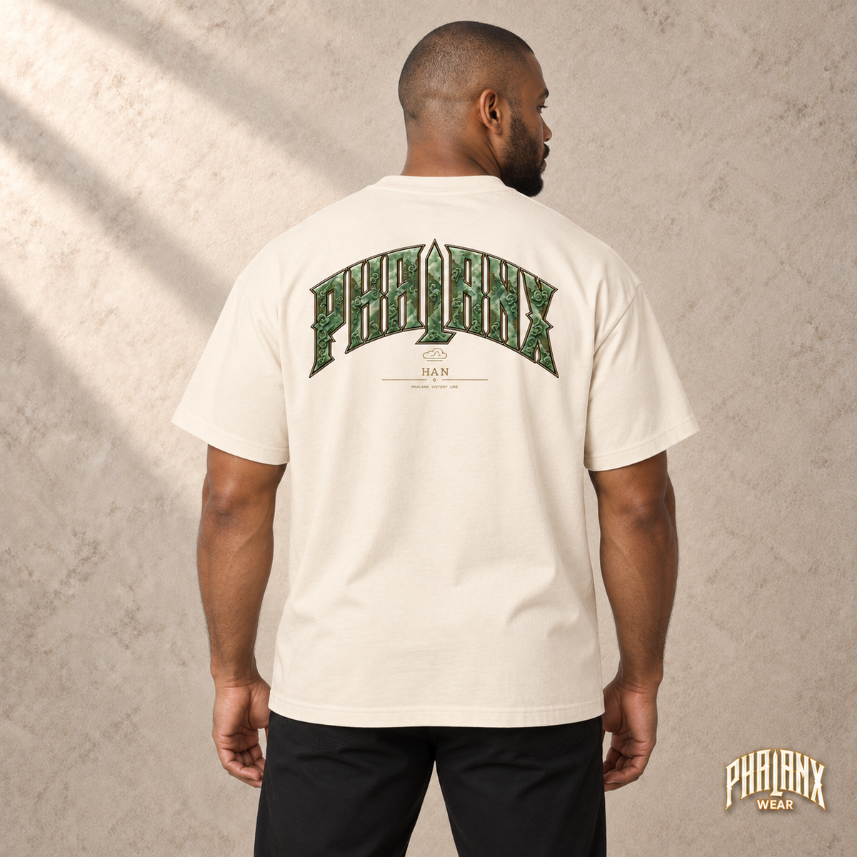 PHALANX Han – Vintage White, Rückenansicht mit Malik