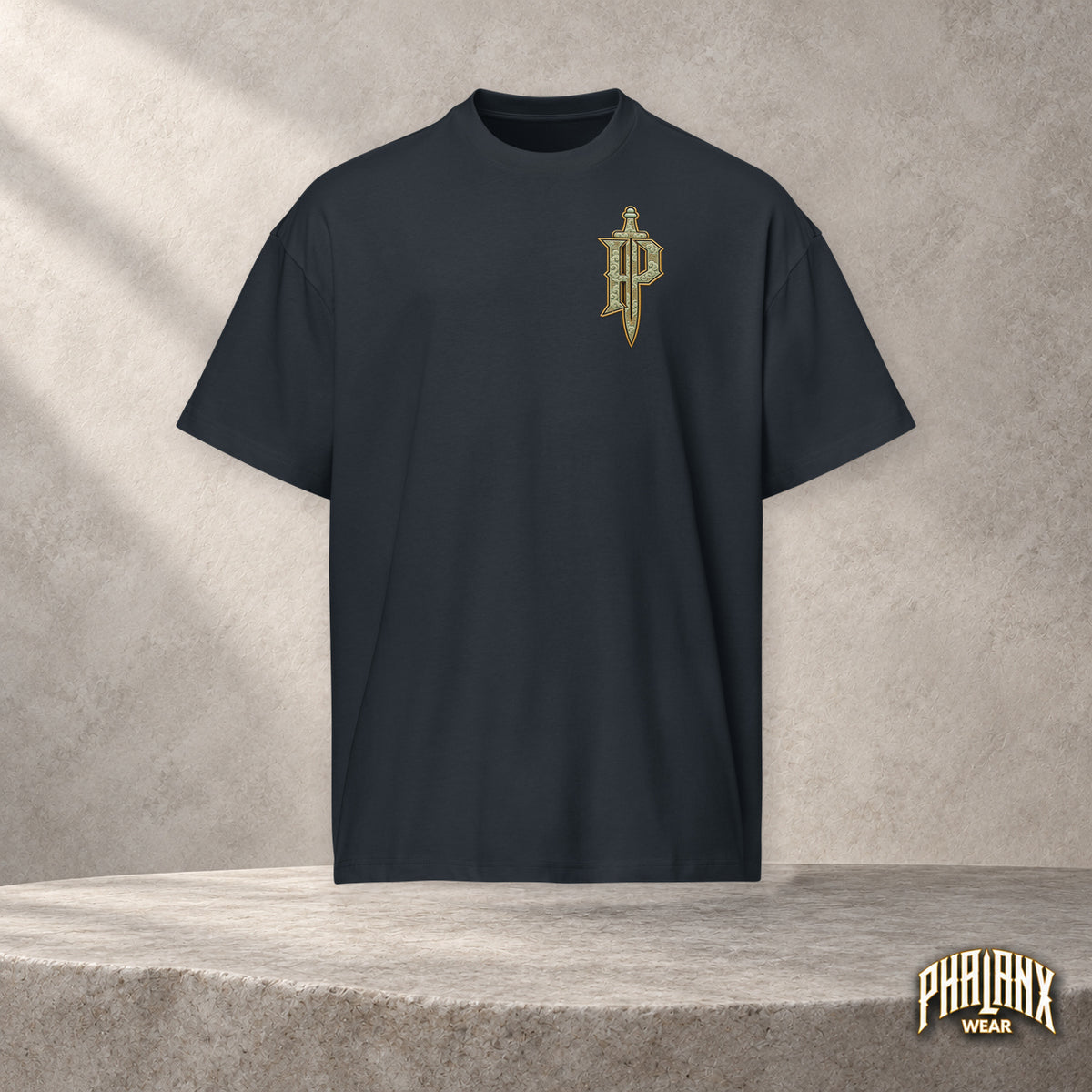 PHALANX Han – navy-blazer, hängende Vorderansicht