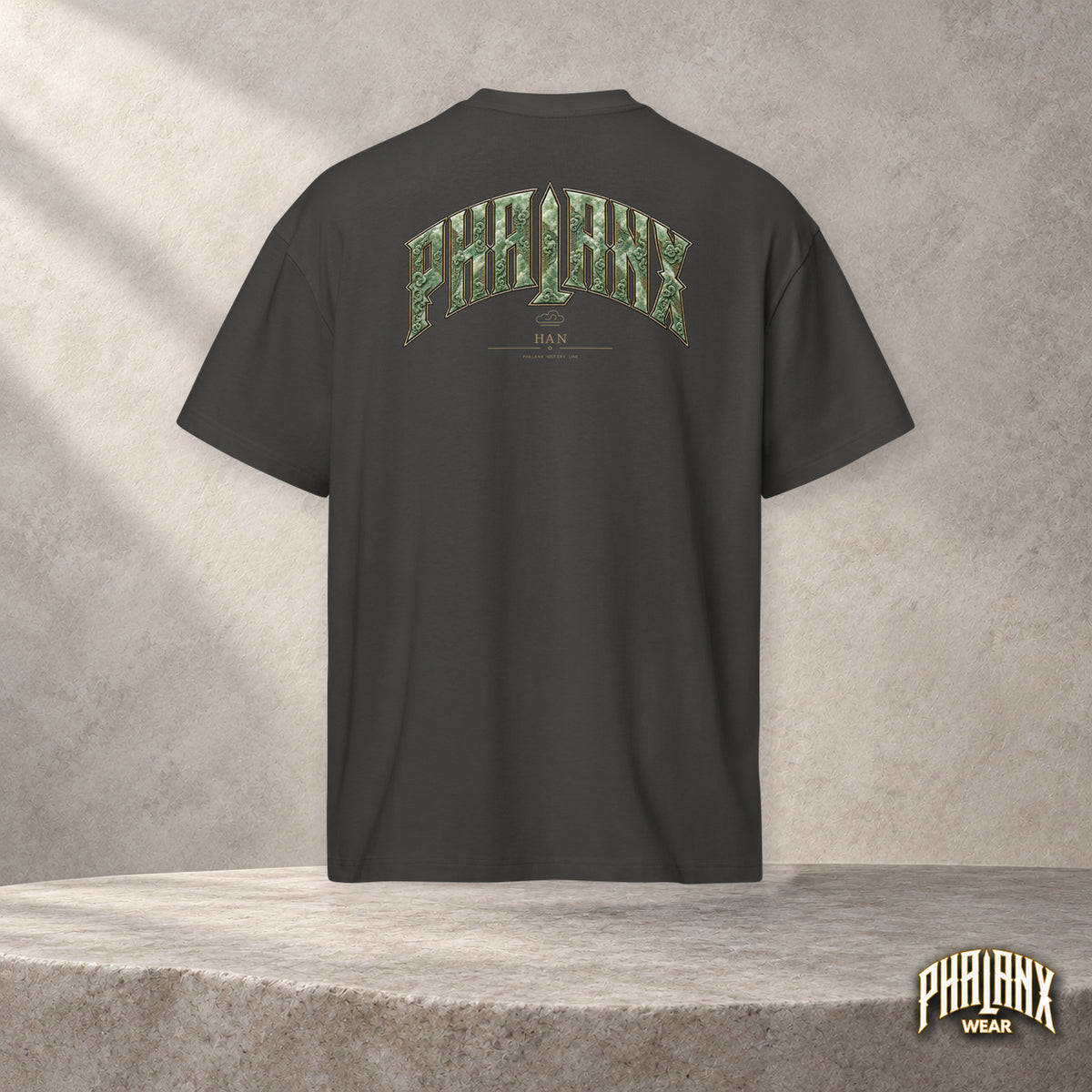PHALANX Han – vintage-black, hängende Rückenansicht