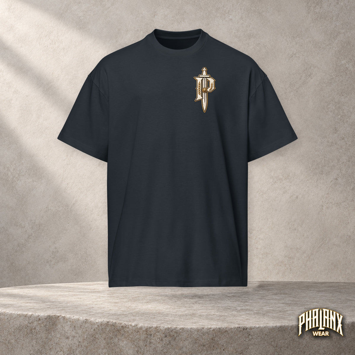 PHALANX Roman – navy-blazer, hängende Vorderansicht