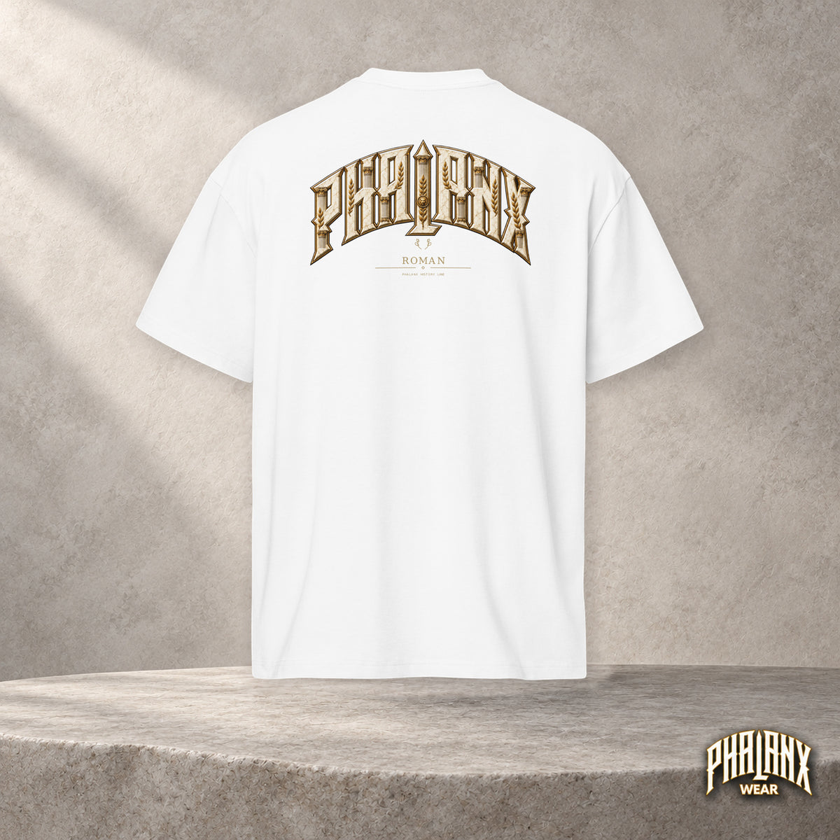 PHALANX Roman – white, hängende Rückenansicht