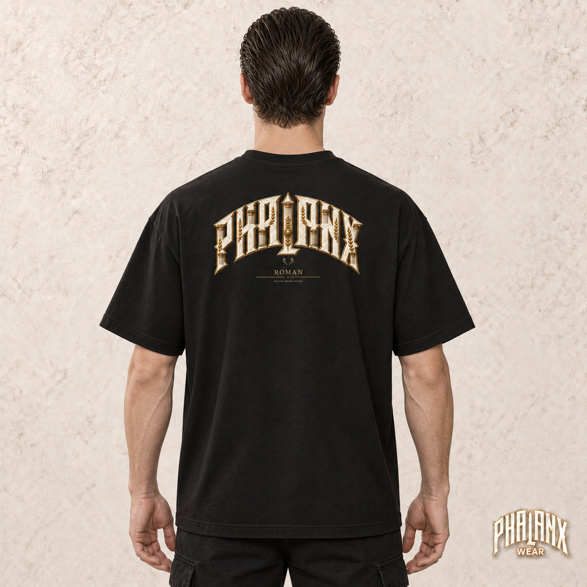 PHALANX Roman – Oversized Boxy-Fit Heavy T-Shirt