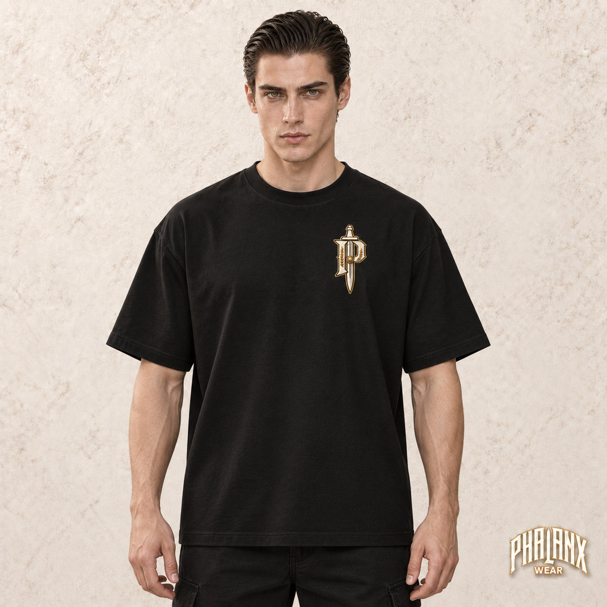 PHALANX Roman – Oversized Boxy-Fit Heavy T-Shirt