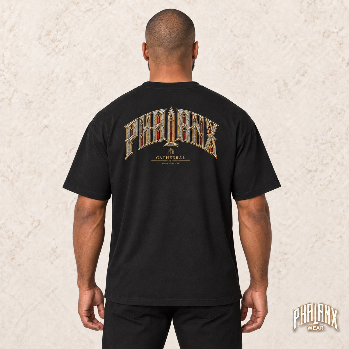 PHALANX Cathedral – Oversized Boxy-Fit Heavy T-Shirt