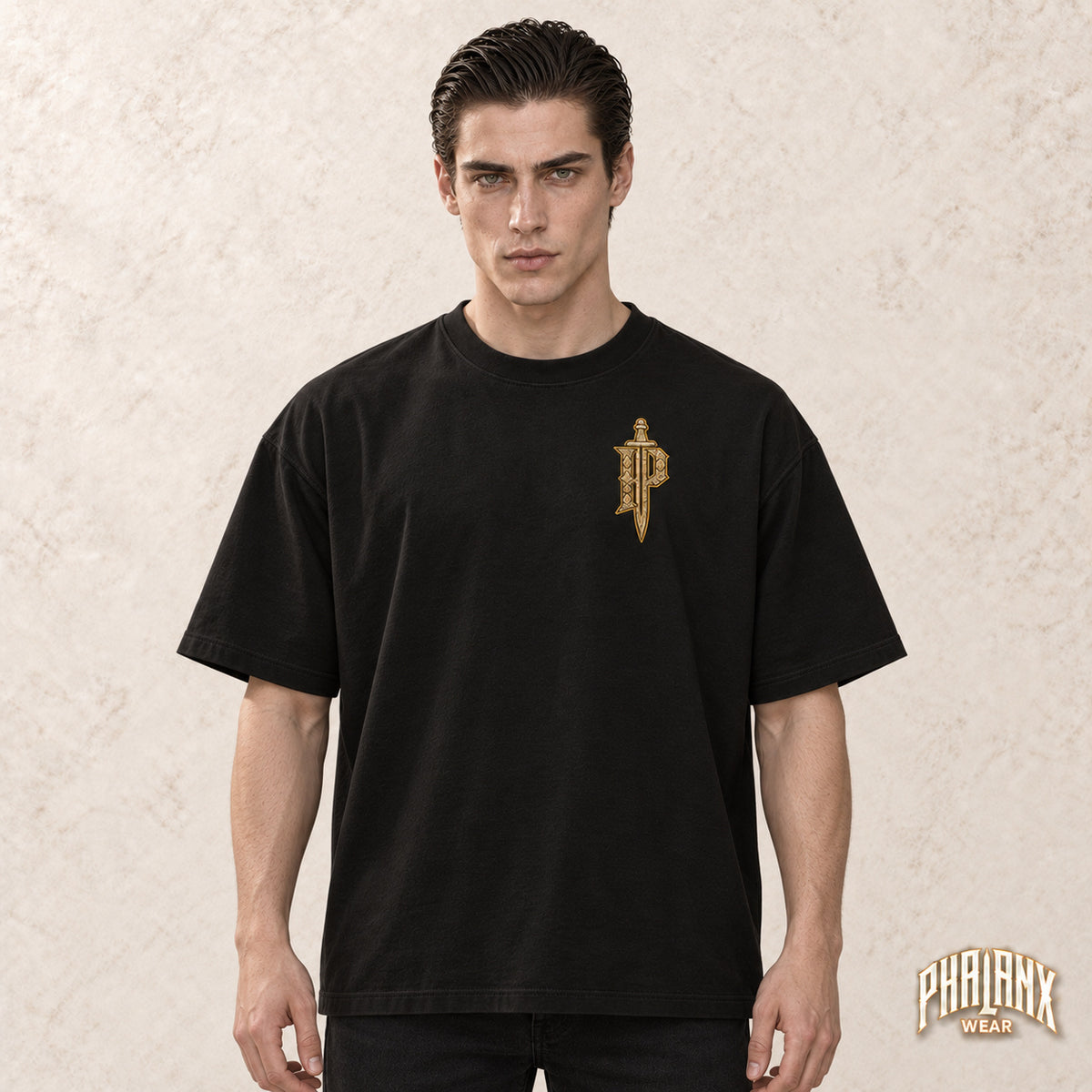 PHALANX Angkor – Oversized Boxy-Fit Heavy T-Shirt