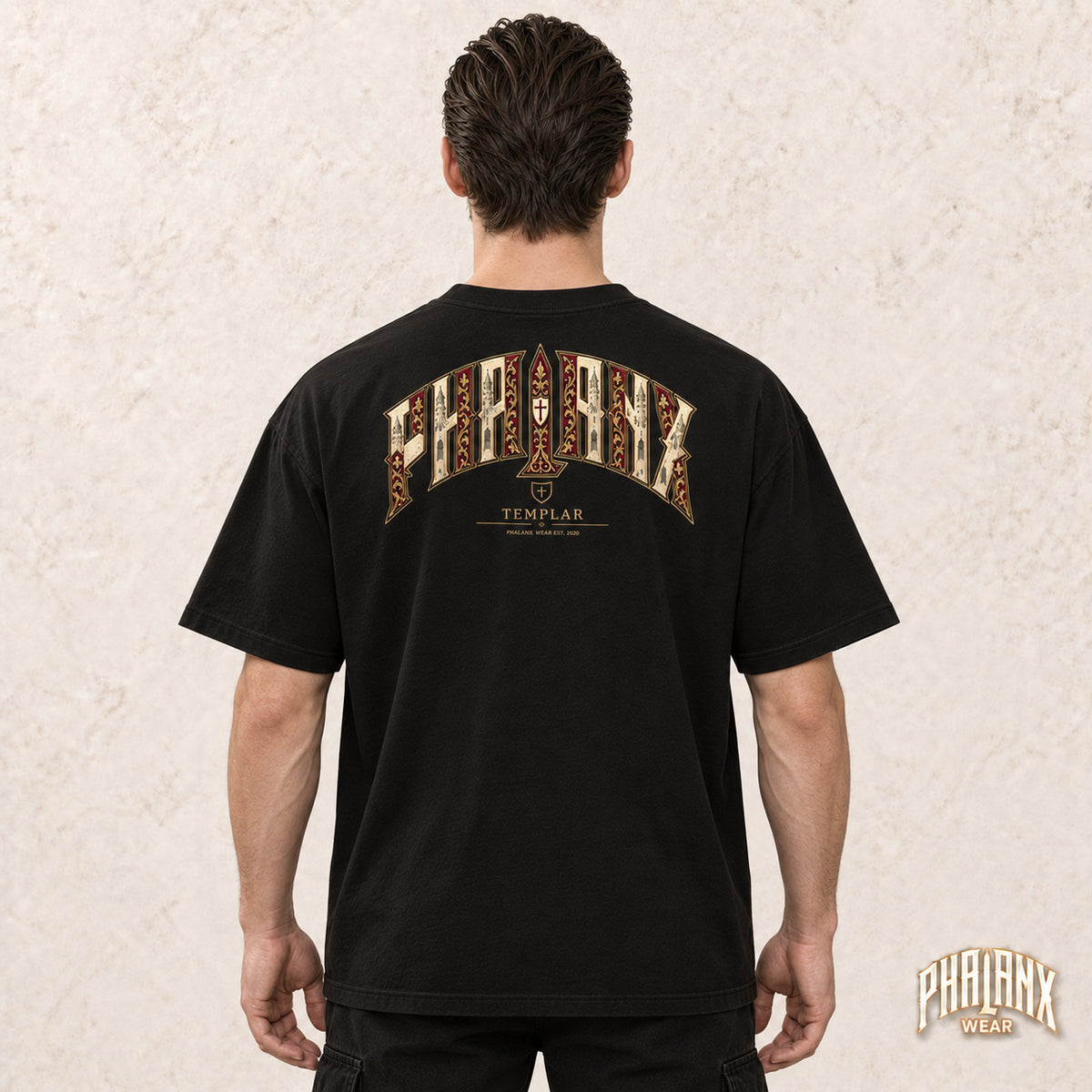 PHALANX Templar – Oversized Boxy-Fit Heavy T-Shirt