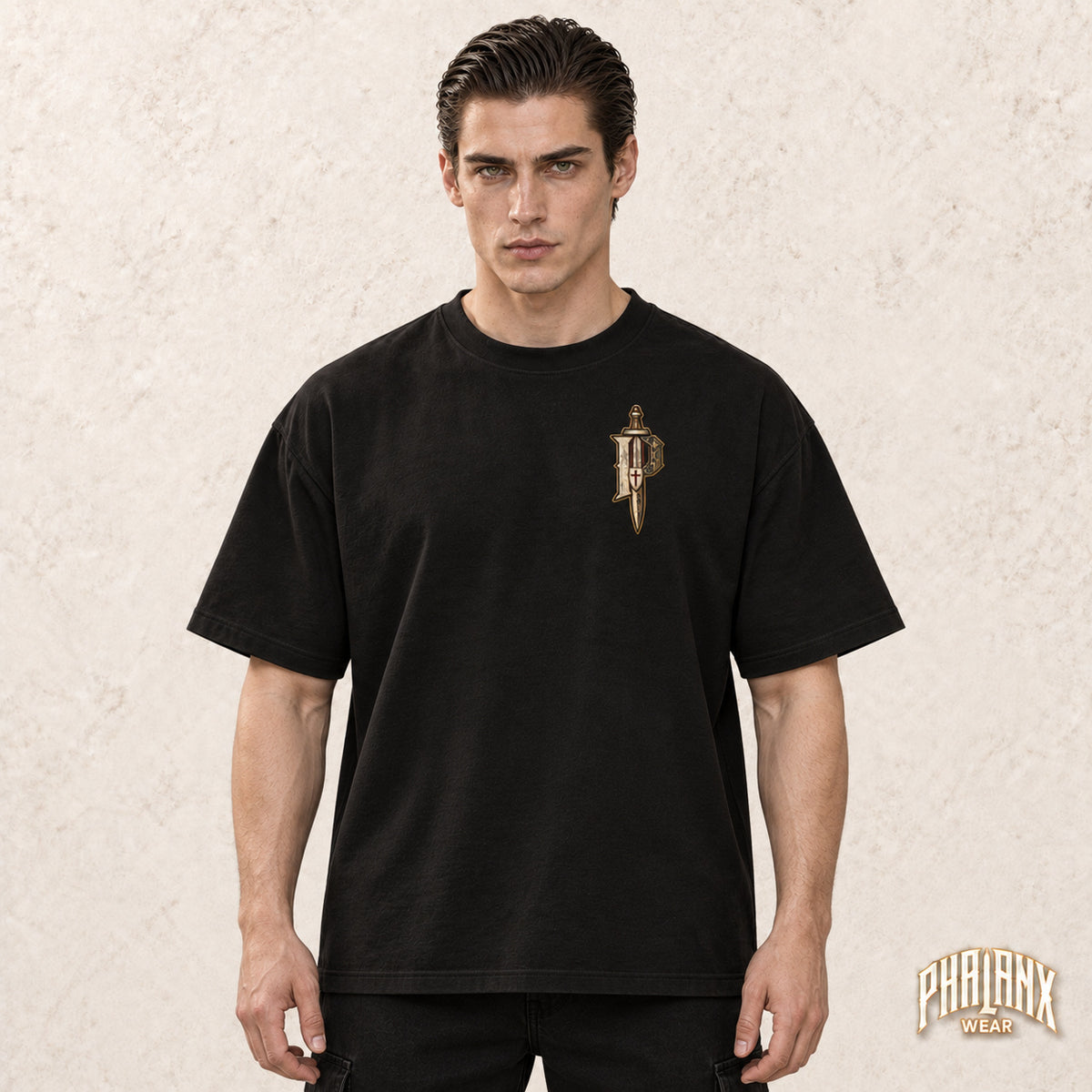 PHALANX Templar – Oversized Boxy-Fit Heavy T-Shirt