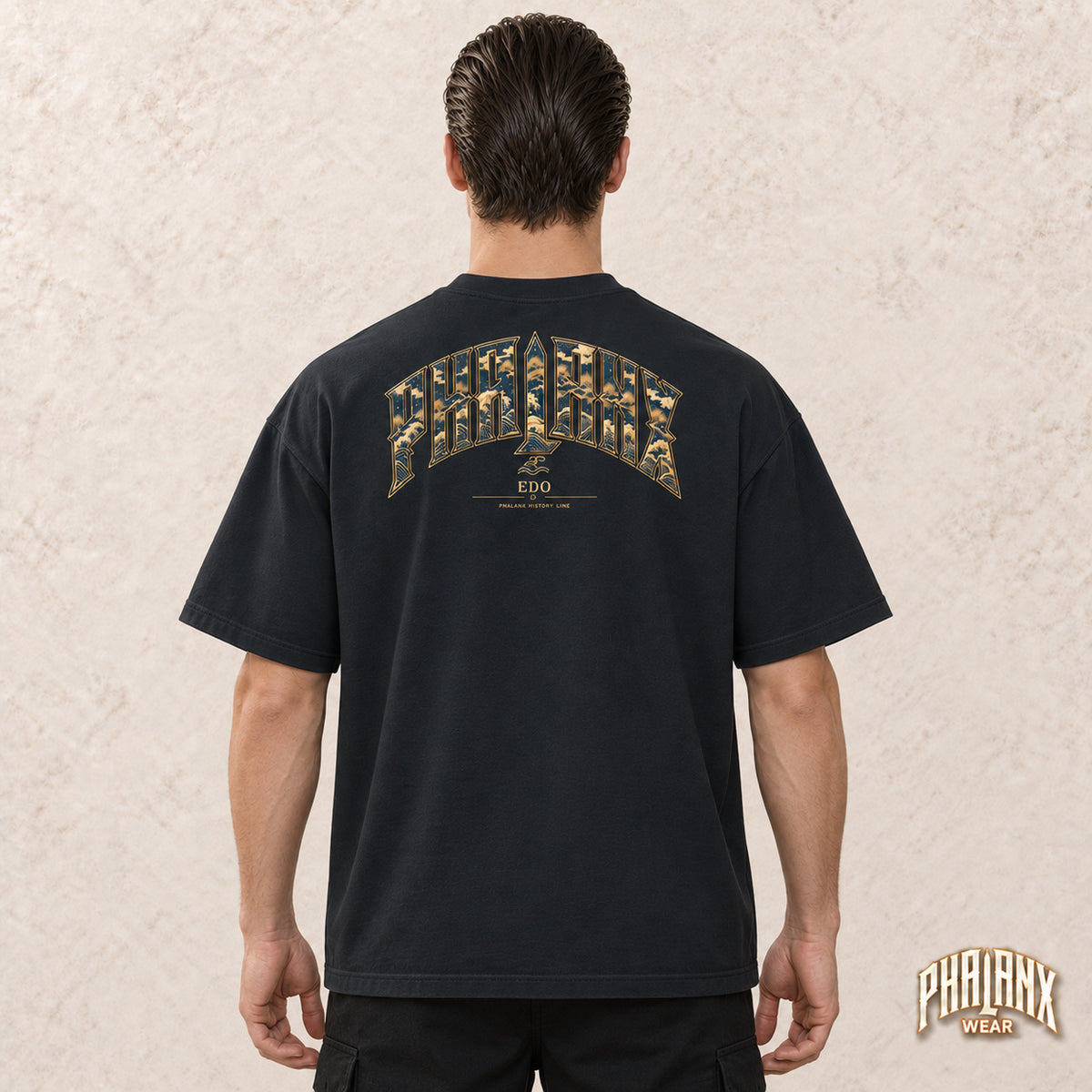 PHALANX Edo – Oversized Boxy-Fit Heavy T-Shirt