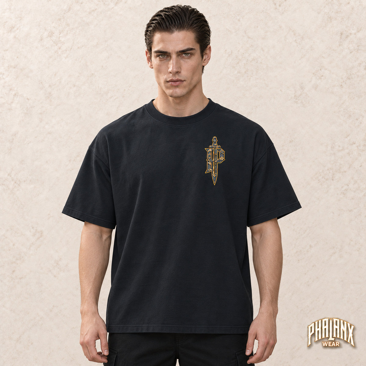 PHALANX Edo – Oversized Boxy-Fit Heavy T-Shirt