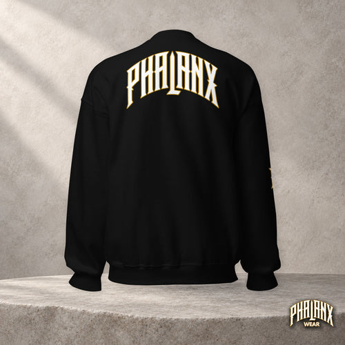 PHALANX Classic Sweatshirt – Signature | Schwarz | Rückenansicht
