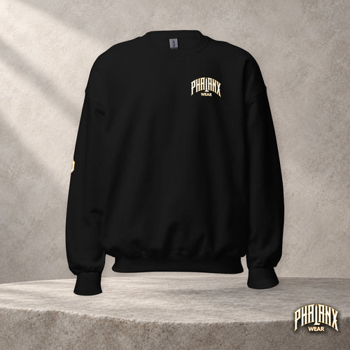 PHALANX Classic Sweatshirt – Signature | Schwarz | Vorderansicht