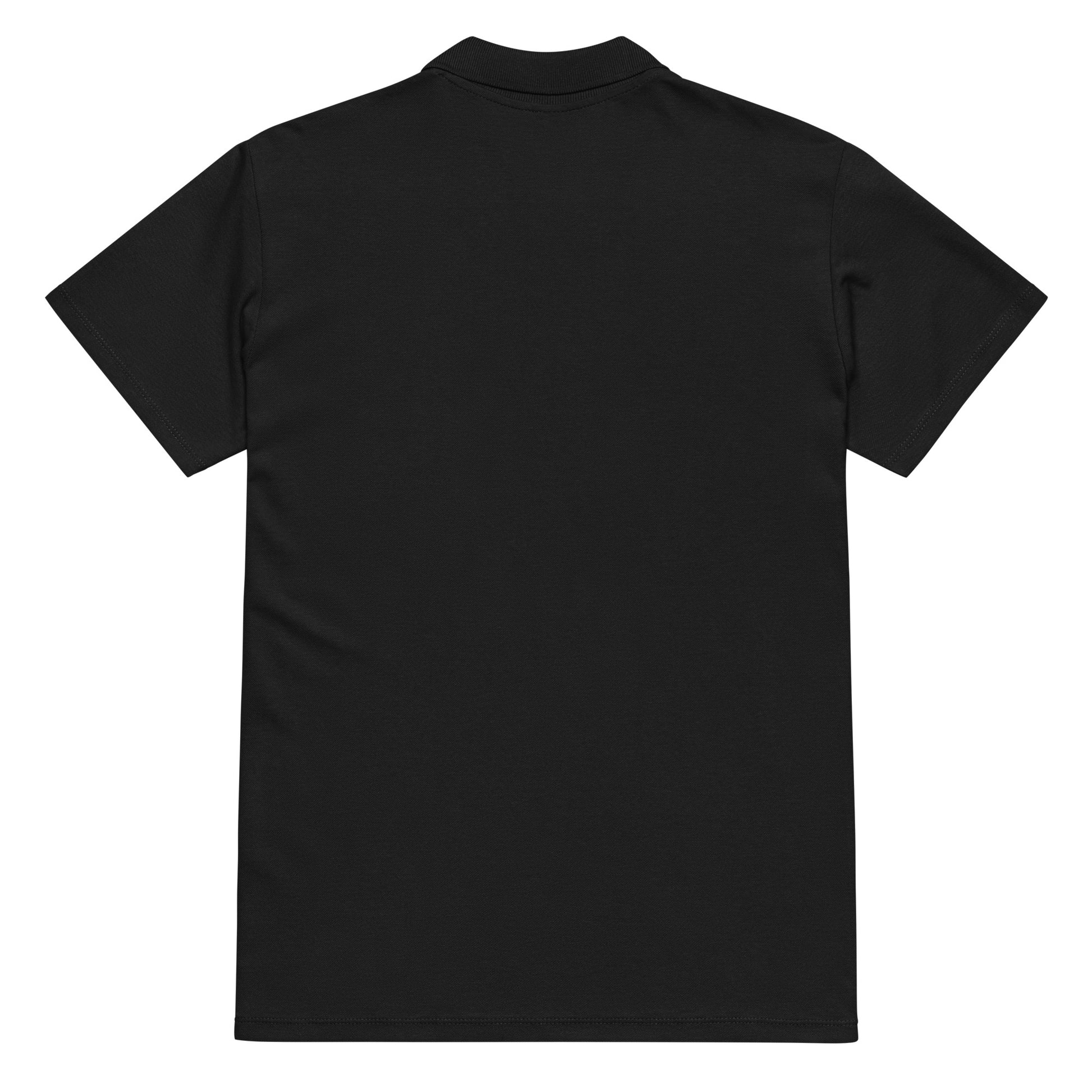 Phalanx Row 1 Premium Polo Schwarz Rückseite – Fitness & Lifestyle Polo für Herren Schweiz
