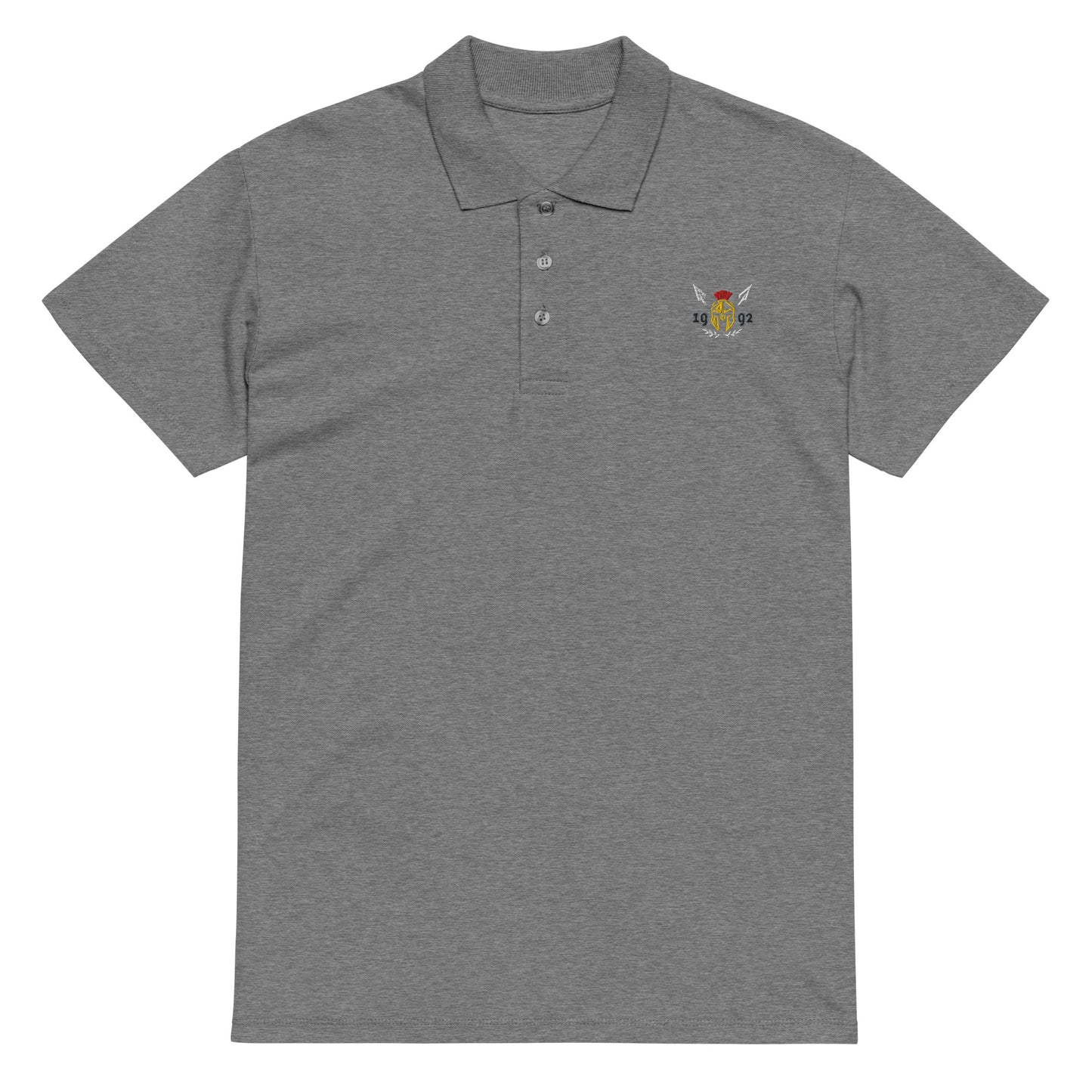 Phalanx Row 1 Premium Polo Navy Front – Phalanx Wear Premium Polo Herren Schweiz